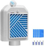 Upgrade 3-in-1 Indoor Dryer Vent Kit, Dryer Vent Box for Electric Dryer, NO WATER Designed Safty Reminder Device Doesn't Leak Lint, Dust, with High Strength Nylon Filter, Polyester Fiber Filter x4
