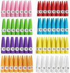 112 pcs 8 Colors Plastic Kazoos Mus