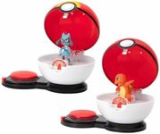 Pokémon Surprise Attack Game - Charmander #1 and Riolu - 2 Surprise Attack Balls - 6 Attack Disks - Toys for Kids - Great for All Fans, PKW2505