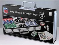 MasterPieces Game Day - NFL Las Vegas Raiders - 300 Piece Poker Chip Set, Casino Style