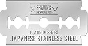 Shaving Revolution 50x Safety Razor Blades Men - Platinum Japanese Stainless Steel Double Edge Razor Blade For A Smooth, Precise And Clean Shave - Razor Blades Double Edge - Safety Razor Blade