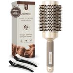 AIMIKE Round Brush for Blow Drying, Large Round Hair Brush Nano Thermal Ceramic & Ionic Tech, for Blow Drying & Styling, Curling and Shine - (84mm,Barrel 53mm)
