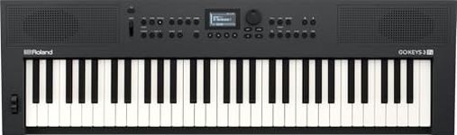 Roland GO:KEYS 3 IN Music Creation Keyboard 61-Note Keyboard Built-In Stereo Speakers | Bluetooth Audio/MIDI Support for Music Streaming