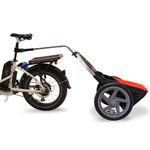 WIKE Golf + Utility Bicycle Trailer: Easy Convert into Hand cart - Holds up to 100lbs, Cargo dims: 19.5" w x 30" h x 12" d, Comes with seat Post Hitch for 1" - 1.5" Diameter Tubes