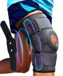 Sparthos Knee Brace - Relieves ACL, MCL, Meniscus Tear, Arthritis, Tendons Pain - Open Patella Design with Dual Hinges - Patellar Compression Support, Plus Size Fit - For Men and Women (XXX-Large)