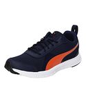 Puma Mens Whisk Peacoat-Vibrant Orange Running Shoe - 6 UK (37310702)