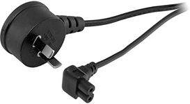 R730ACR DOSS 3M 240V Ac Mains Figure 8 Iec-C7 Right Angle Both Ends Fitted with a Right-Angle Iec C7 / Figure-8 Connector and Australian Right-Angle 2-Pin Mains Plug with Insulated Pins. Fitted