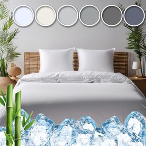 Viscose Bamboo Bed Sheets Queen - 100% Viscose Bamboo Sheets Queen Size Deep Pocket Gift Idea Cold Soft Cooling Sheets Queen Sheet Set Cool Bed Sheets for Night Sweats Bedding Queen King