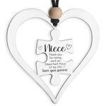Niece Gifts from Auntie Thank You Gifts Decoration Sign Plaque Ideal Gifts for Niece from Aunt Birthday Graduation Christmas Gifts for Niece, to My Niece Gifts from Aunt Uncle 107