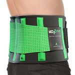 Back Support Brace, Lower Lumbar Belt MEDiBrace II (Medical Grade) Pain & Discomfort Relief from Sciatica, Backache, Slipped Disc, Hernia, Spinal Stenosis, Spine Injury Prevention | Posture Corset(Large)