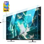 ULTRAMAC 65 INCH LED/LCD/3D/PLASMA TV Screen Protector Glass TV Guard [Non Breakable Tempered Fiber Glass Guard]- 100% Crystal Clear Transpart 1 YEAR WARRANTY