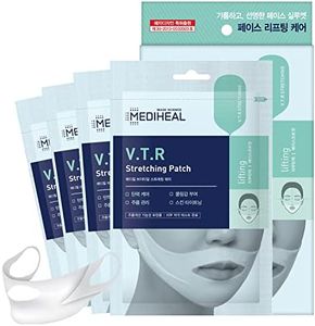 Mediheal V.T.R Stretching Patch 1 pack (4pcs) - High Adhesive Tension Intensive Face Lifting and Tightening Band Mask Sheet, Anti-Aging, Prevents Double Chin for Sagging Skin, Firming and Elasticity