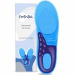 Footvital Orthopedic Gel Insoles for Shoes | Dual Gel Technology | All-Day Shock Absorption & Comfort | Ideal for Walking, Running, Hiking | Trim to Fit | Adaptive Arch Support | Size Small (4-6)