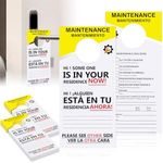 100 PCS Maintenance Door Hanger Tag