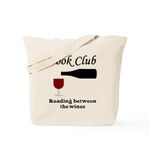 CafePress Book Club Reading Between The Tote Bag Natural Canvas Tote Bag, Reusable Shopping Bag