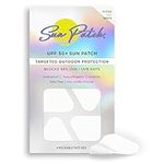 Sun Patch, Reusable Sun Screen Silicone Patches for UV Protection & Face Sunscreen, Sun Face Patches For Sun Exposure, (1 Pack/4 Nose Shapes) (White) (Golf, Surf, Swim, Ski & Snow, Outdoors)