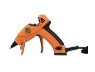 Gorilla Dual Temp Hot Glue Gun, Mini, Precision Nozzle, Easy Squeeze Trigger, Enhanced Safety Features, Built in Stand, 12 Watts, Orange, (Pack of 1) - 8501502