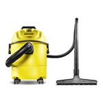 Kärcher WD 1 Classic Multi-Purpose 4 Gallon Wet-Dry Shop Vacuum Cleaner with Blower Feature, Compact Space-Saving Design, 900W
