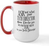 CafePress Ask Not Tech Director Large Mug 15 oz (444 ml) Ceramic Coffee Mug