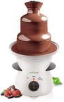 NutriChef 3 Tier Chocolate Fondue Fountain - Electric Stainless Chocolate Dipping Warmer Machine - Warm & Melt Chocolate, Butter, Caramel - Great for Parties, Events & Weddings - Pot Capacity 16 oz