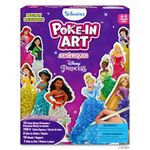 Skillmatics Poke-in Art - Disney Princesses, Mess-Free Fun for Kids, DIY Wood Craft Kits, Creative Activity, Gifts for Girls Ages 4, 5, 6, 7, 8, 9, Includes Cinderella, Ariel, Moana, Rapunzel & More