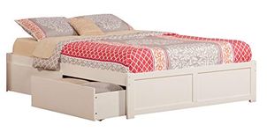 Atlantic Furniture AR8052112 Concord Bed, King, White