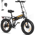 HITWAY 20X4.0 Electric Bike, Off-Road e bike with Upgrade 48V 13Ah Battery up to 55-120KM, 250W Motor, 7-Speed foldable electric bicycle, Premium Aluminum Frame BK10SP