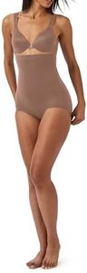 SPANXsculpt Seamless Power High-Waisted Brief - Lightweight All-Day Comfort - Core Control Shapewear - High-Waisted Underwear - Cafe Au Lait - Medium
