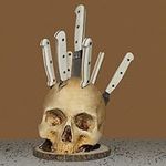 Skull Knife Holder For Kitchen Stor