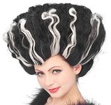 Forum Novelties Women's Deluxe Monster Bride Wig, Black/White, One Size