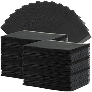 MAQIHAN 250pcs Dental Bibs Disposable - Dental Bibs Dentist Tattoo Bibs Black Nails Bibs Towels Table Covers Dental Pads Mats Lash Supplies