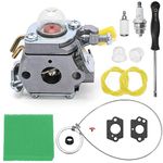 Vkinman C1U-H60 Carburetor Replacement for Homelite Ryobi 25cc 26cc 30cc Hedge String Trimmer Blower 308054003 308054015 308054028 308054034 309368003 985624001 308054013 Carb with Air Filter