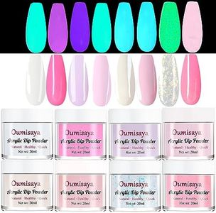 Glow in the dark Acrylic Nail Powder Clear Pink White Colors Set for French Nail Art Design 20ML/PCS (AP080)