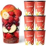 REVIVE SUPERFOODS Frozen Fruit Smoothie Mix - 6 Pack Strawberry & Banana Superfood Smoothie with Vitamins, Plant Protein and High-Fiber – Sugar Free, Gluten Free, Vegan - Mixed Fruit Smoothie Snack