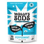 Molly's Suds Original Laundry Detergent Powder - Natural Washing Powder, Earth Derived Powder Detergent, Non-Liquid & Organic Washing Detergent, Sensitive Skin Laundry Detergent - 70 Loads, Peppermint