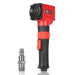 XIIW 1/2'' Angle Impact Wrench, Max Torque 910 ft-lbs, Compact Lightweight 3.63 lb Design, Heavy Duty 7500RPM 1/2 Mini Air Impact Gun Driver, Twin Hammer Pneumatic Tool