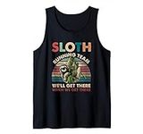 Funny Vintage Sloth Running Team Ma