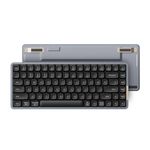 LOFREE Flow84 Low Profile Mechanical Keyboard, 75 Percent Rechargeable Wireless Keyboards with Bluetooth and Wired Connection for Windows, Mac OS/Black Phantom Tactile Switches