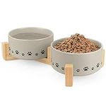 Ptlom Ceramic Pet Bowls for Dogs an