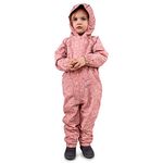 JAN & JUL Waterproof Rain Suit, Lightweight Coveralls for Toddler Girls (Prairie Flowers, Size 2T)