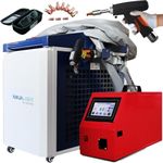 4 In1 Laser Welding Machine for Metal | Laser Welder/Cutter/Rust Removal/Cleaner Single Swing Laser Welder Handheld Welder Gun | Mig Fiber Laser Welder & Auto Wire Feeder | 380V Class 2 (0.87mW)