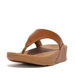 Fitflop Women's Lulu Toe Post - Leather Thong Sandals, Beige Ss18 Light Tan 592, 8 UK