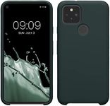 kwmobile Case Compatible with Google Pixel 5 Case - TPU Silicone Phone Cover with Soft Finish - Moss Green