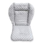 High Chair Cushion Cover, High Chair Cushion Pad/cushion High Chair /breathable High Chair Pad,soft and Comfortable, Cute and Exquisite Patterns, More Comfortable for Babies (gray Stars Pattern)