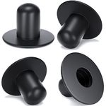 OIIKI 4 Pack Swimming Pool Hole Plug Stopper for Intex Above Ground Pool, Fit in 1.25" Dia Hose Filter Pump Strainer Caps Replacement for Ground Swimming Pool - Black