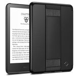 Fintie Case for All-New Kindle (11th Generation, 2022 Release) - [Corner Protection] Hard Back Shell Cover with Hand Strap (NOT fit Kindle Paperwhite or Kindle Oasis), Black