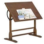 Studio Designs Vintage Drafting Table/Rustic Oak 13305