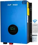 ZLPOWER 48V Inverter 12KW Solar Hybrid Off Grid 110/220Vac Low Frequency DC 48V AC Input 240V AC Output 120V/240V Split Phase Pure Sine Wave Converter with 2x80A MPPT Charger Controller 12000W UL1741