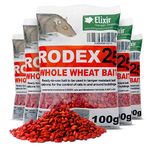 Elixir Gardens UK Rat Poison Poisoning/Killer 1kg Strongest Grain Available Online 10 x 100g Sachets Rodex Rodent Control PRIME