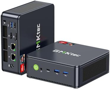 GMKtec Gaming Mini PC Computers AMD Ryzen 7 7735HS(Turbo 4.75GHz) 32GB DDR5 2TB SSD Windows 11 Pro/Dual LAN/USB 4.0/ WiFi 6E, BT5.2/ HDMI, DP/Dual Fan, NUCBOX K5 32GB+2T